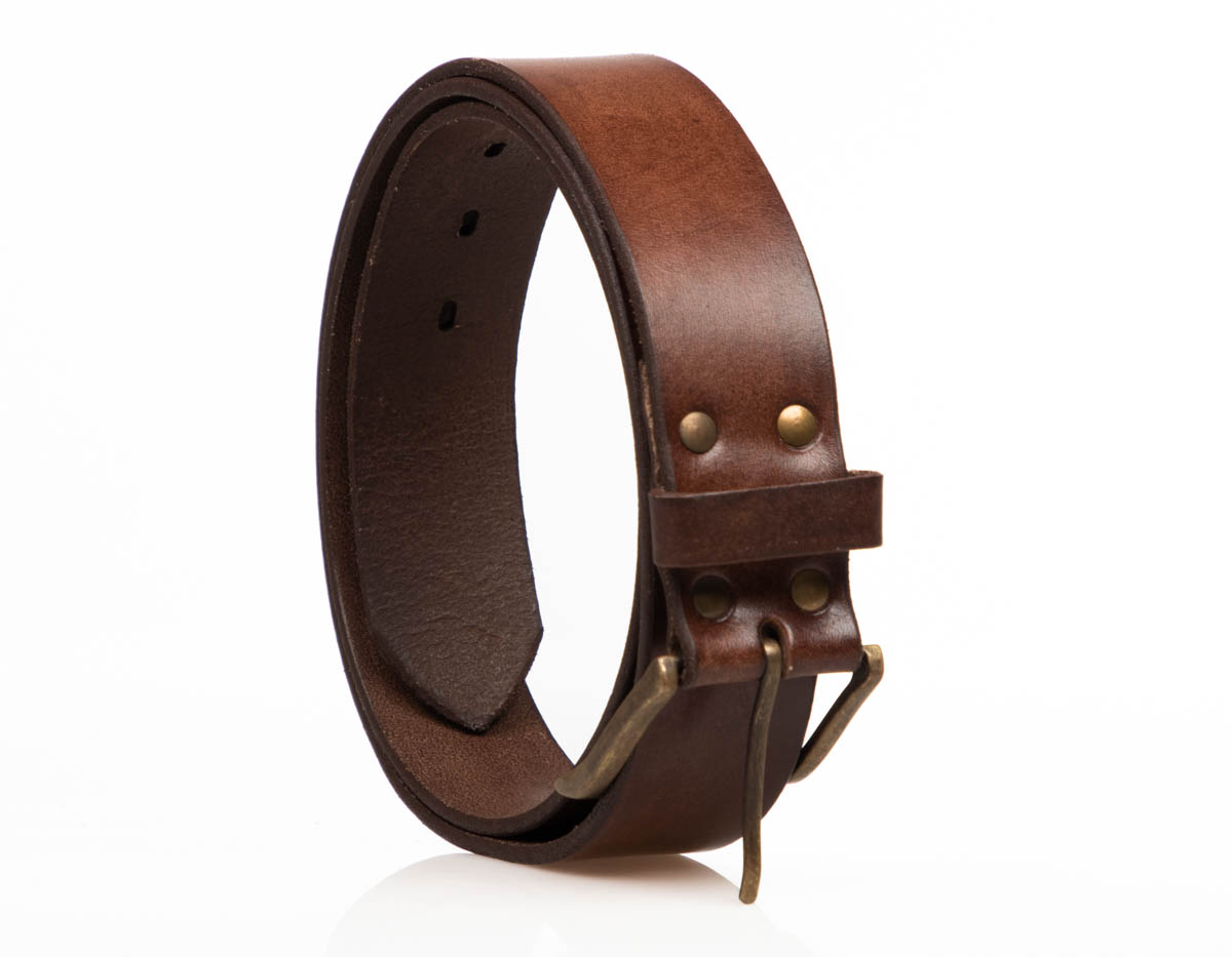 Cinturones Hombre: Rustico Marrón Pase 4 cm